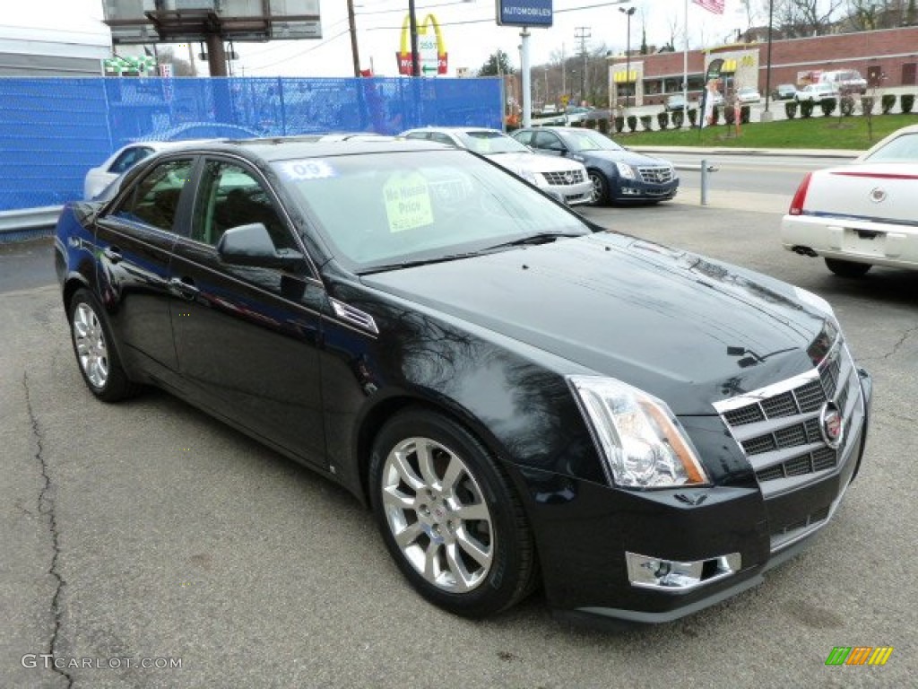 2009 CTS 4 AWD Sedan - Black Ice / Ebony photo #3