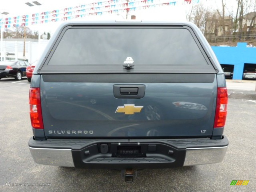 2008 Silverado 1500 LT Extended Cab 4x4 - Blue Granite Metallic / Ebony photo #11