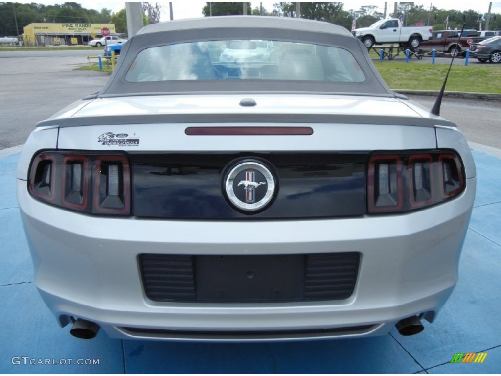 2013 Mustang V6 Premium Convertible - Ingot Silver Metallic / Stone photo #4