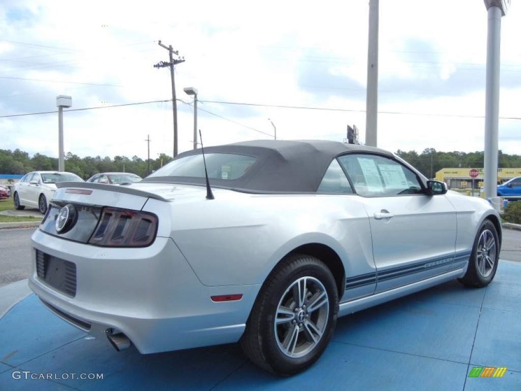 2013 Mustang V6 Premium Convertible - Ingot Silver Metallic / Stone photo #5