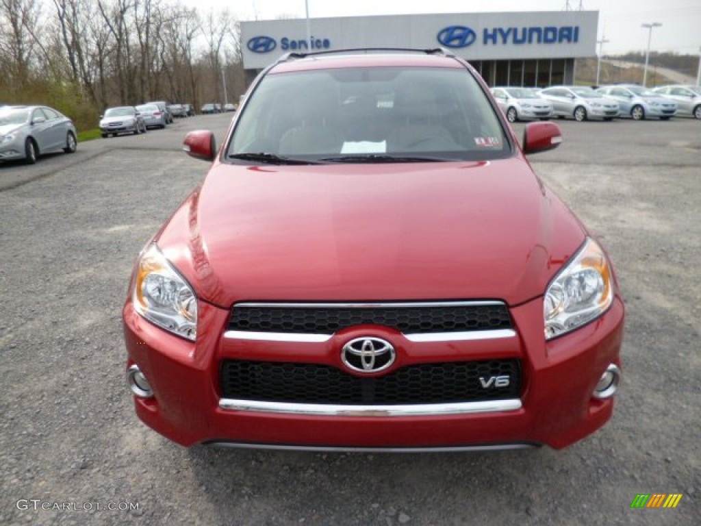 2011 RAV4 V6 Limited 4WD - Barcelona Red Metallic / Sand Beige photo #2