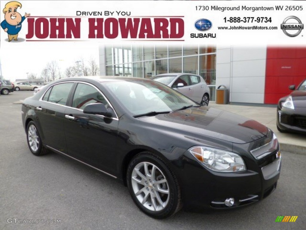 2011 Malibu LTZ - Black Granite Metallic / Cocoa/Cashmere photo #1