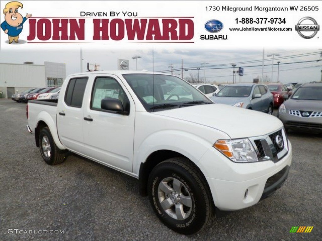 Glacier White Nissan Frontier