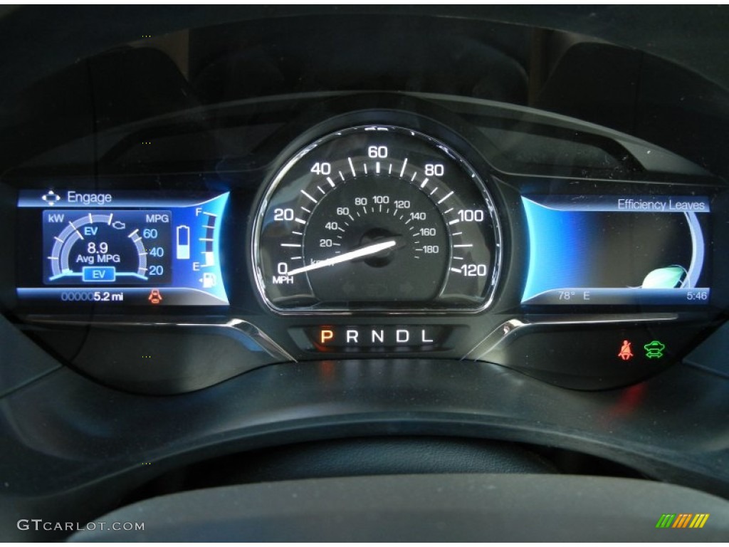 2013 Lincoln MKZ 2.0L Hybrid FWD Gauges Photo #79702993