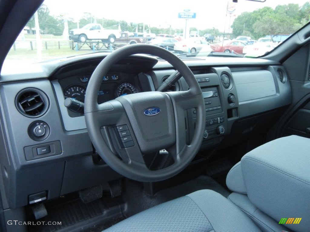 2013 Ford F150 XL Regular Cab Steel Gray Dashboard Photo #79704137