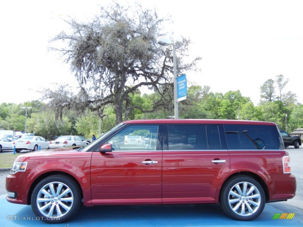 Ruby Red Metallic 2013 Ford Flex Limited EcoBoost AWD Exterior Photo #79704394