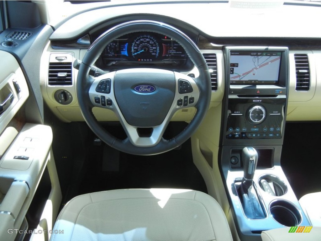 2013 Ford Flex Limited EcoBoost AWD Dune Dashboard Photo #79704508