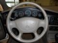 2002 Buick Regal Taupe Interior Steering Wheel Photo