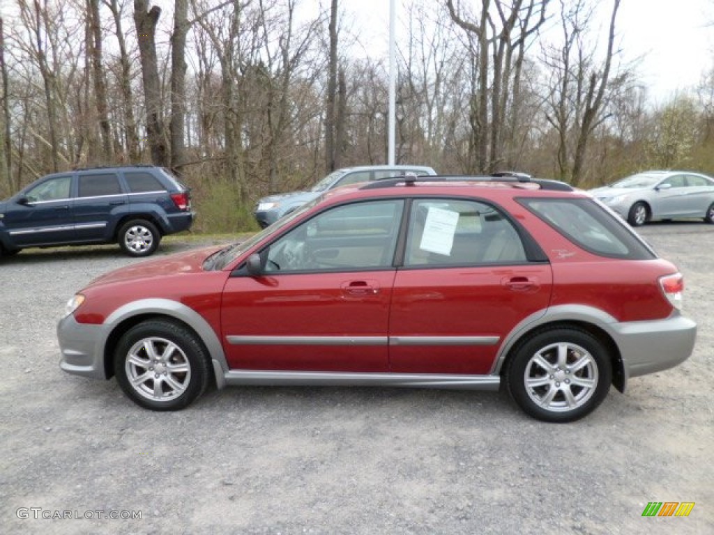 Garnet Red Pearl 2007 Subaru Impreza Outback Sport Wagon Exterior Photo #79704669