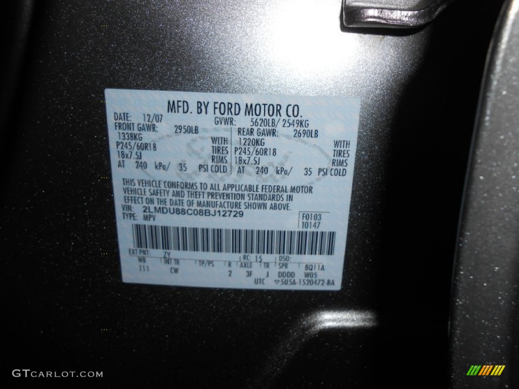 2008 MKX AWD - Vapor Silver Metallic / Charcoal Black/Medium Light Stone photo #26