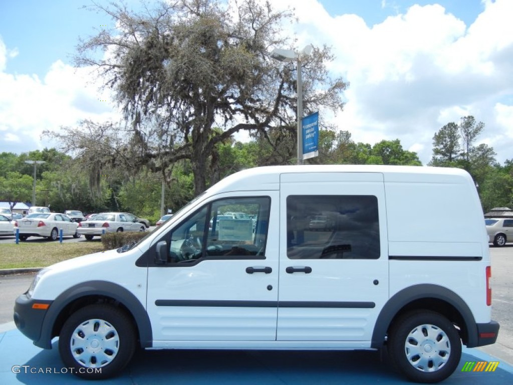 Frozen White 2013 Ford Transit Connect XL Van Exterior Photo #79705681