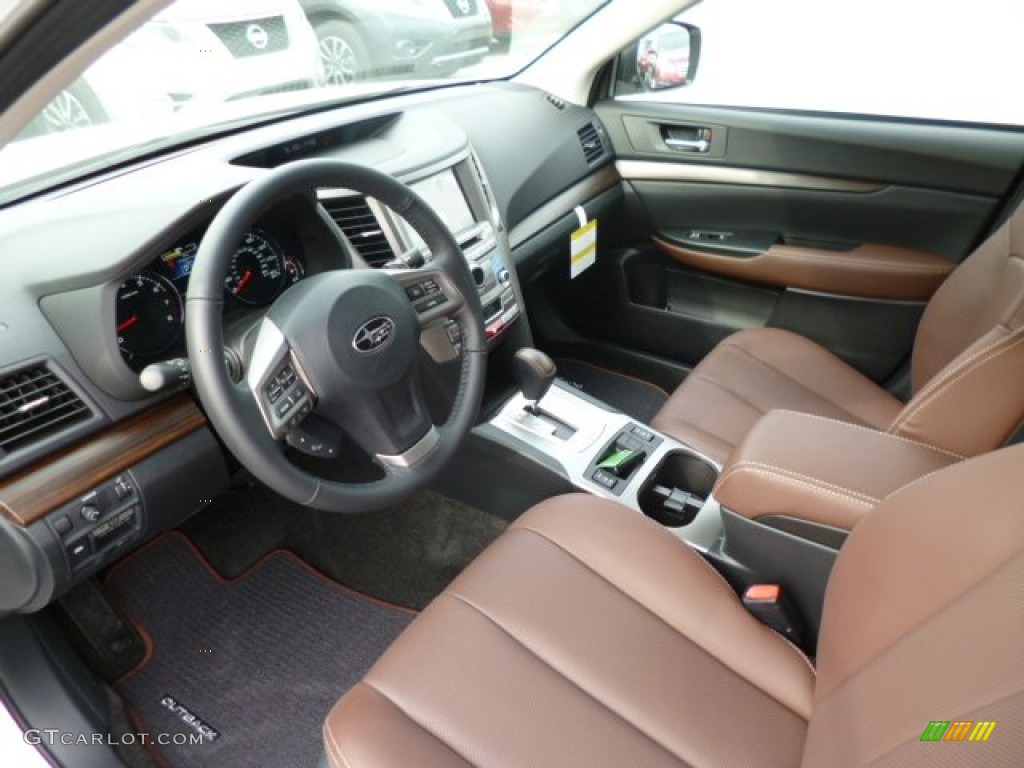 Saddle Brown Interior 2013 Subaru Outback 3.6R Limited Photo #79705775