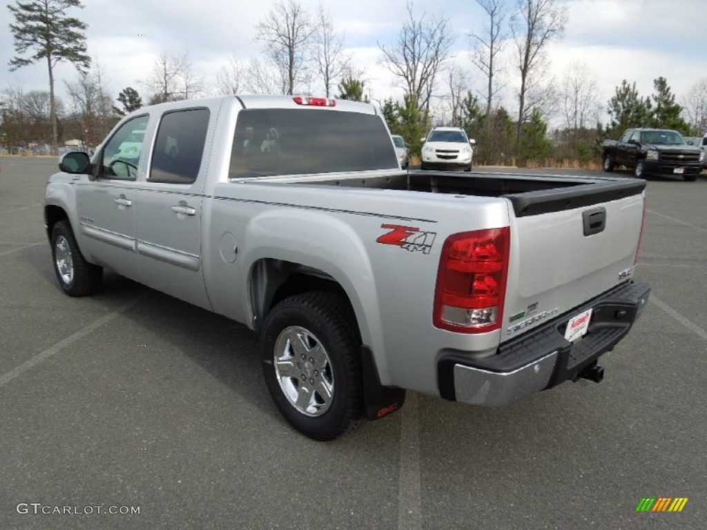 2012 Sierra 1500 SLE Crew Cab 4x4 - Quicksilver Metallic / Ebony photo #3