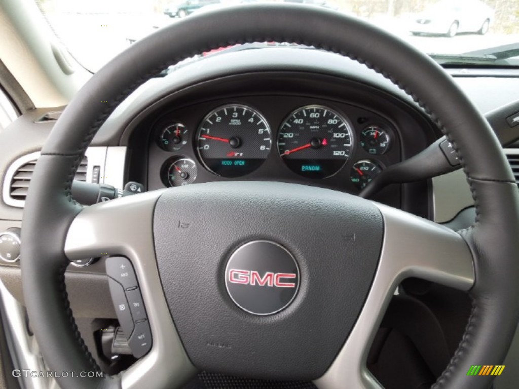 2012 Sierra 1500 SLE Crew Cab 4x4 - Quicksilver Metallic / Ebony photo #12