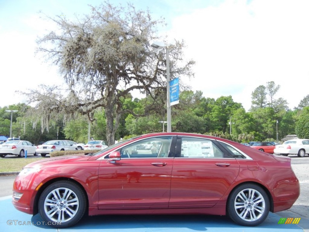 2013 MKZ 2.0L EcoBoost FWD - Ruby Red / Light Dune photo #2