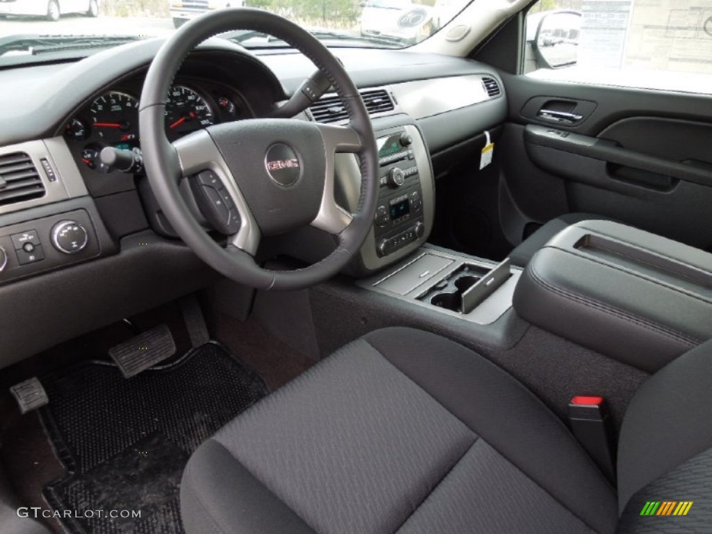 Ebony Interior 2012 GMC Sierra 1500 SLE Crew Cab 4x4 Photo #79706705