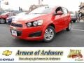 2013 Inferno Orange Metallic Chevrolet Sonic LT Hatch  photo #1