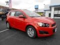 2013 Inferno Orange Metallic Chevrolet Sonic LT Hatch  photo #3