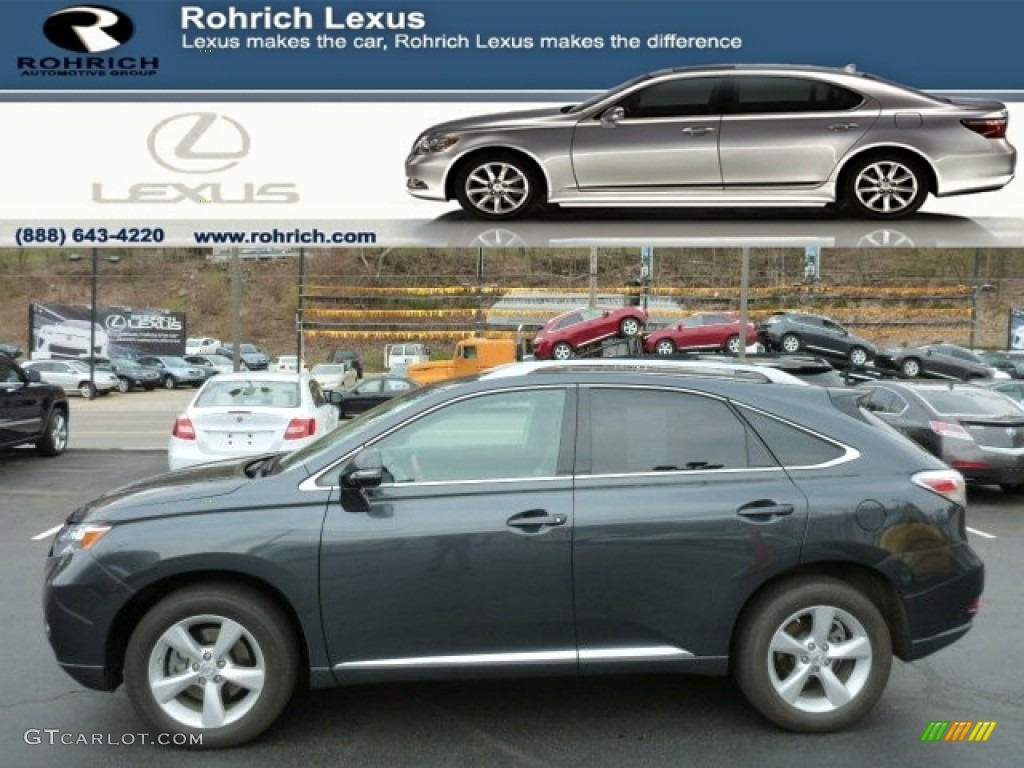 2010 RX 350 AWD - Smokey Granite Mica / Black/Brown Walnut photo #1