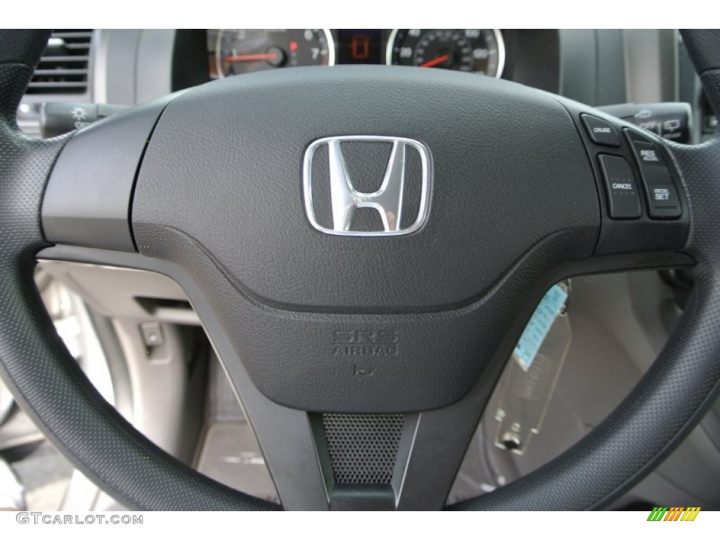 2010 Honda CR-V LX Gray Steering Wheel Photo #79710165