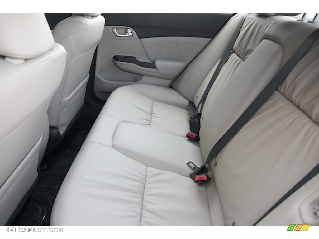 Beige Interior 2013 Honda Civic Hybrid-L Sedan Photo #79710286