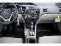Beige 2013 Honda Civic Hybrid-L Sedan Dashboard