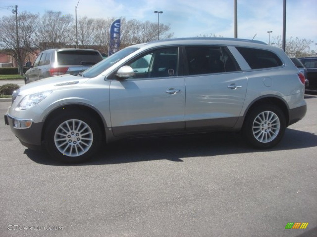 2008 Enclave CXL - Platinum Metallic / Ebony/Ebony photo #3