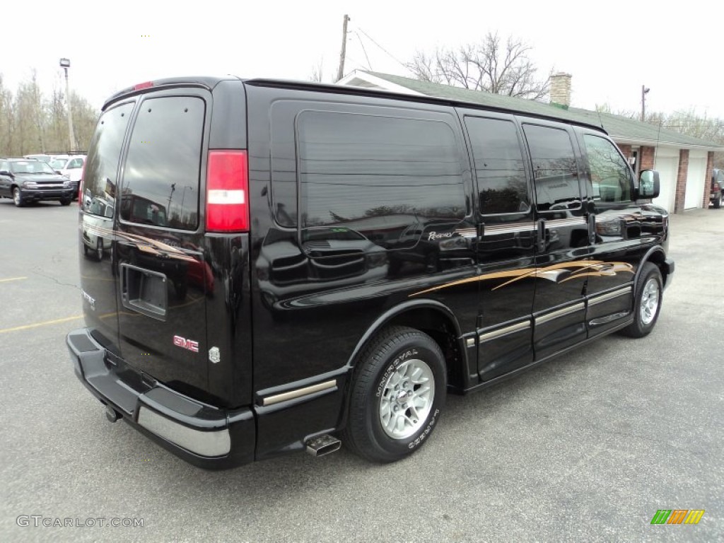 2003 Savana Van 1500 Passenger Conversion - Onyx Black / Neutral photo #3