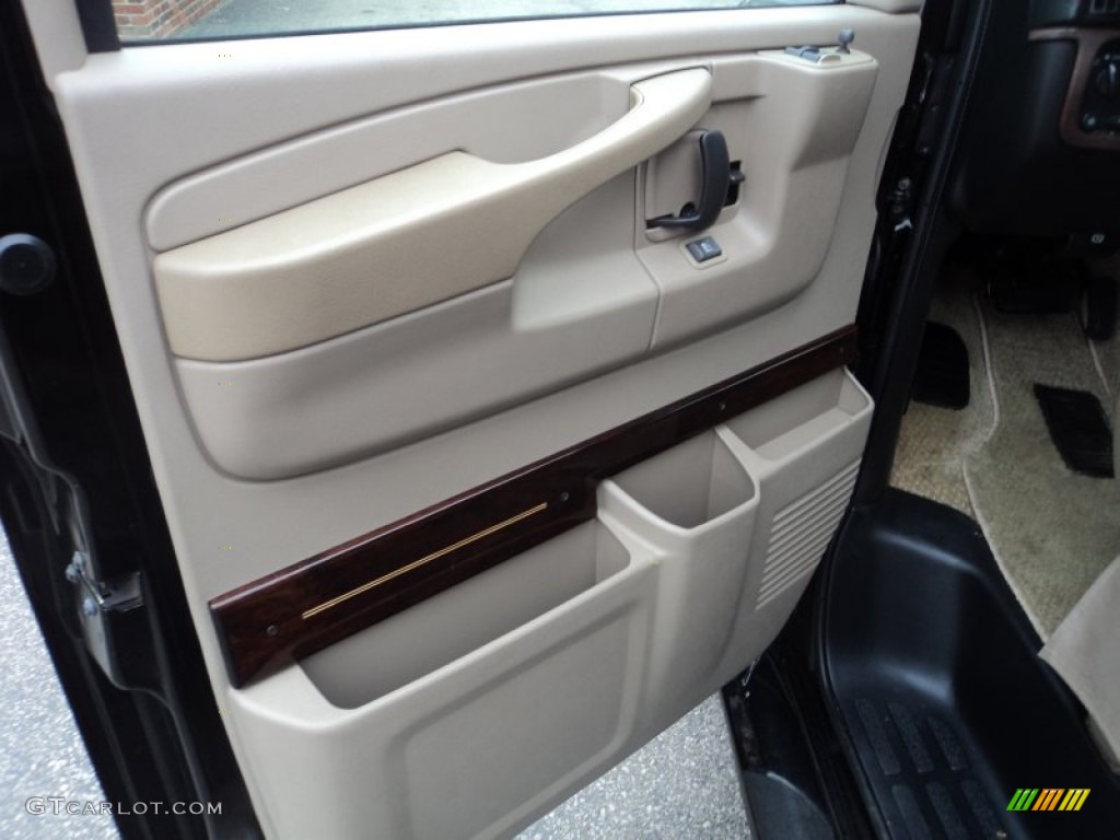 2003 Savana Van 1500 Passenger Conversion - Onyx Black / Neutral photo #5