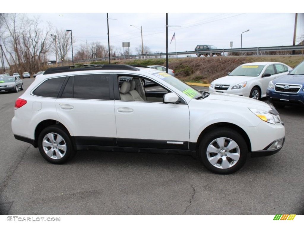 Satin White Pearl 2011 Subaru Outback 2.5i Premium Wagon Exterior Photo #79717381