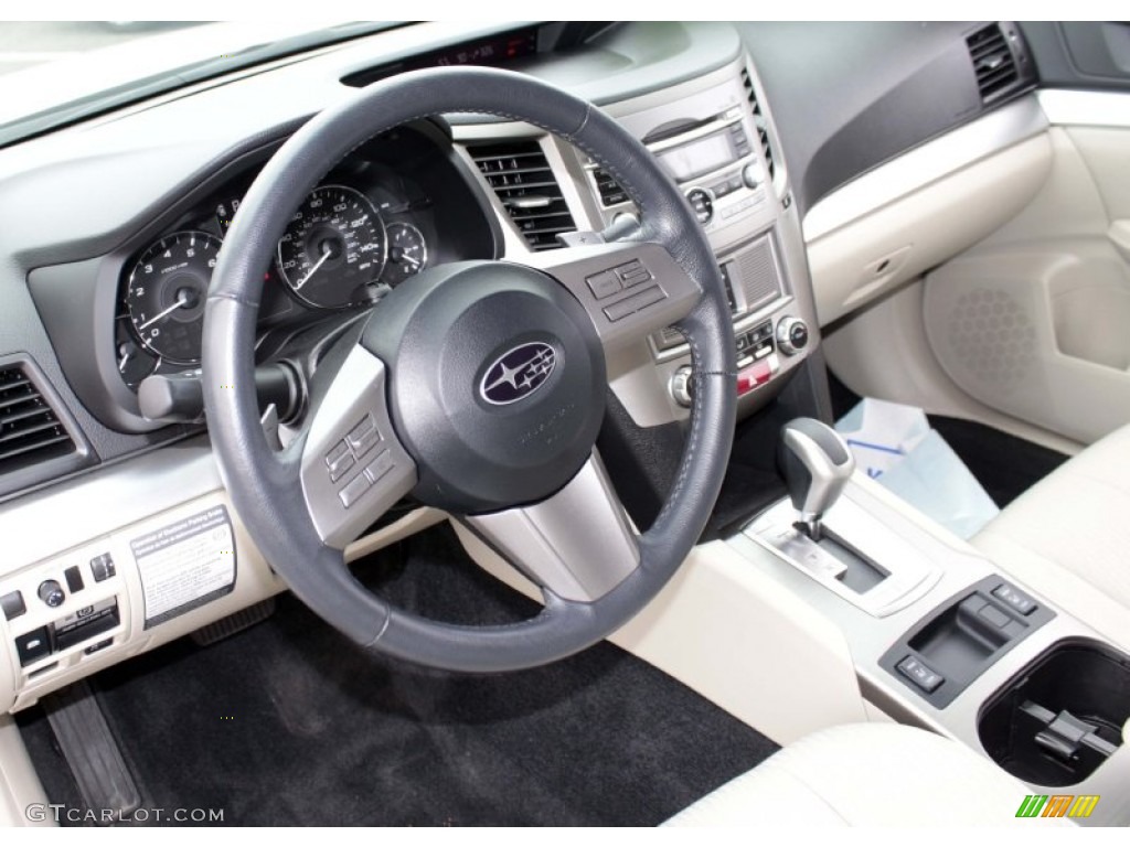 2011 Subaru Outback 2.5i Premium Wagon Warm Ivory Dashboard Photo #79717407