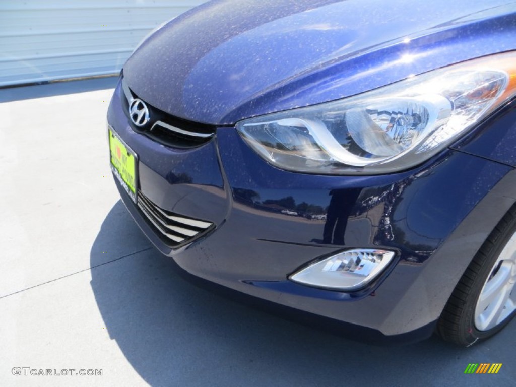 2013 Elantra Limited - Indigo Night / Gray photo #12