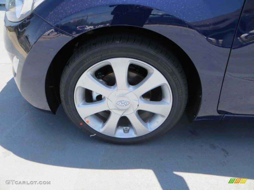 2013 Elantra Limited - Indigo Night / Gray photo #13