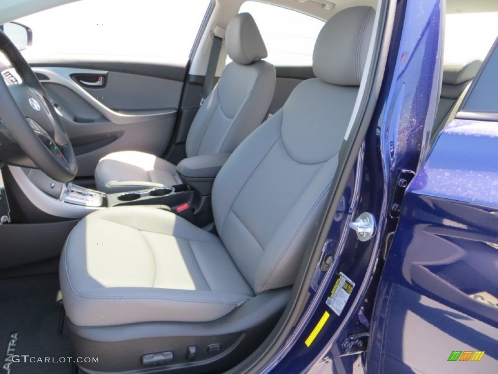 2013 Elantra Limited - Indigo Night / Gray photo #22