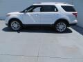 2013 White Platinum Tri-Coat Ford Explorer Limited  photo #8