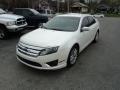 2011 White Suede Ford Fusion SEL  photo #2
