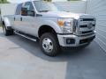 2013 Ingot Silver Metallic Ford F350 Super Duty XLT Crew Cab 4x4 Dually  photo #1