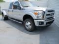 2013 Ingot Silver Metallic Ford F350 Super Duty XLT Crew Cab 4x4 Dually  photo #2