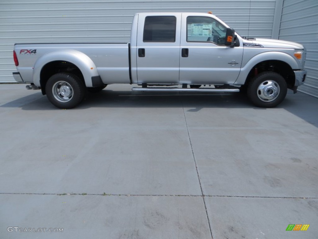 Ingot Silver Metallic 2013 Ford F350 Super Duty XLT Crew Cab 4x4 Dually Exterior Photo #79720932