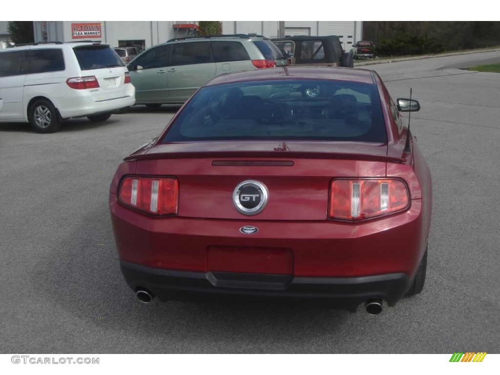2010 Mustang GT Premium Coupe - Red Candy Metallic / Charcoal Black photo #4
