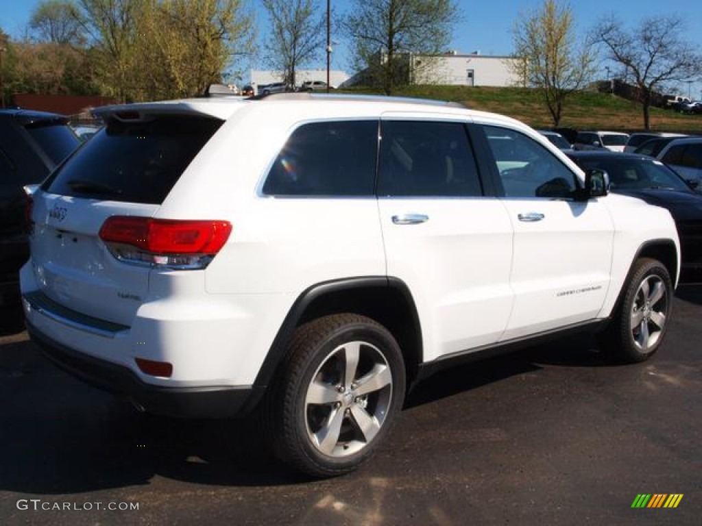 2014 Grand Cherokee Limited 4x4 - Bright White / New Zealand Black/Light Frost photo #3