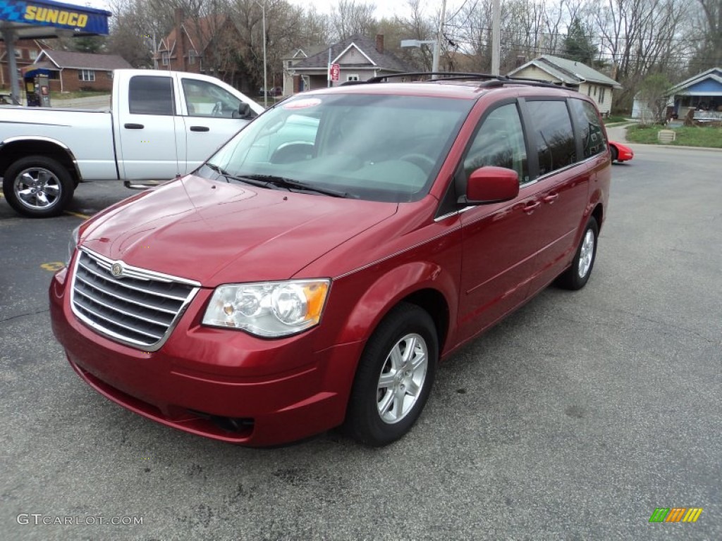 Deep Crimson Crystal Pearlcoat 2008 Chrysler Town & Country Touring Exterior Photo #79722788