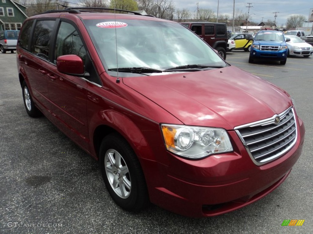 Deep Crimson Crystal Pearlcoat 2008 Chrysler Town & Country Touring Exterior Photo #79723424