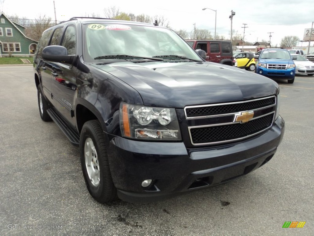 2009 Suburban LT 4x4 - Dark Blue Metallic / Ebony photo #29