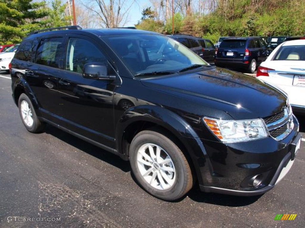 Brilliant Black Crystal Pearl 2013 Dodge Journey SXT Exterior Photo #79726054