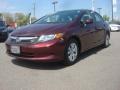 Crimson Pearl - Civic LX Sedan Photo No. 1