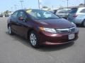 Crimson Pearl - Civic LX Sedan Photo No. 8