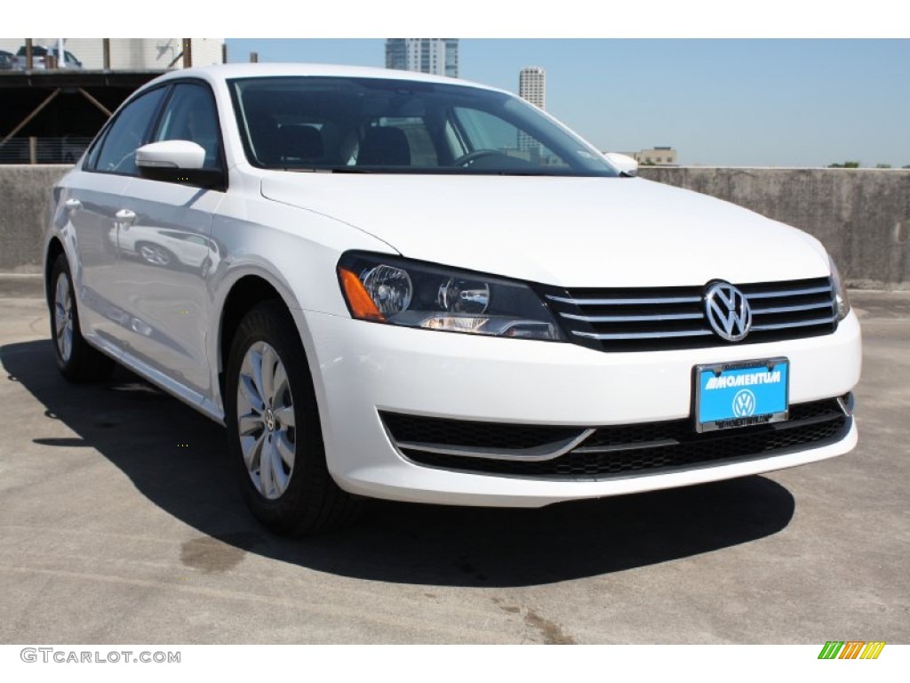 2013 Passat 2.5L S - Candy White / Titan Black photo #1