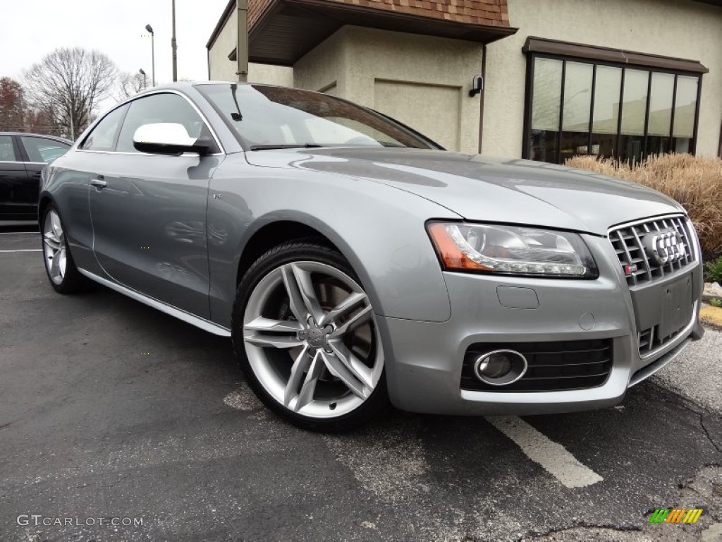 2011 S5 4.2 FSI quattro Coupe - Meteor Grey Pearl Effect / Tuscan Brown Milano Leather photo #1