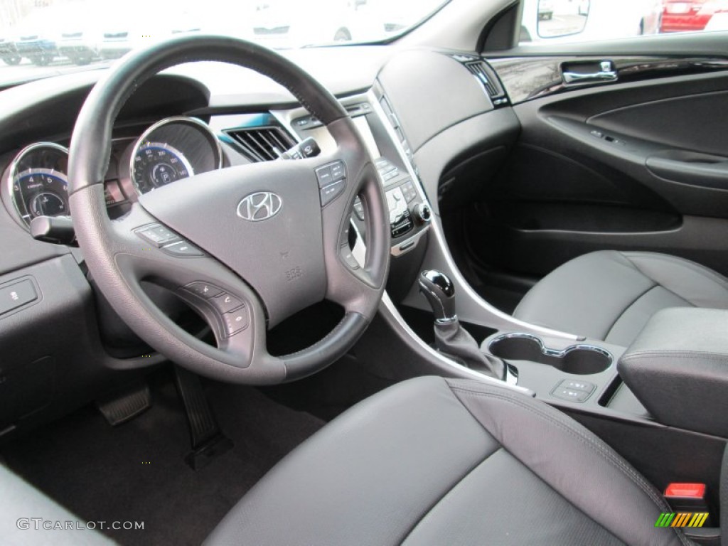 Black Interior 2011 Hyundai Sonata Limited Photo #79728102